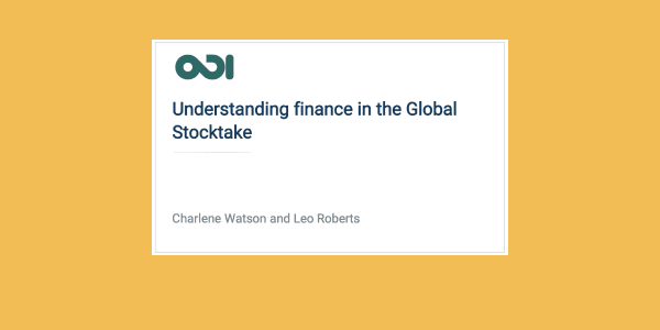 Image for Understanding finance in the Global Stocktake