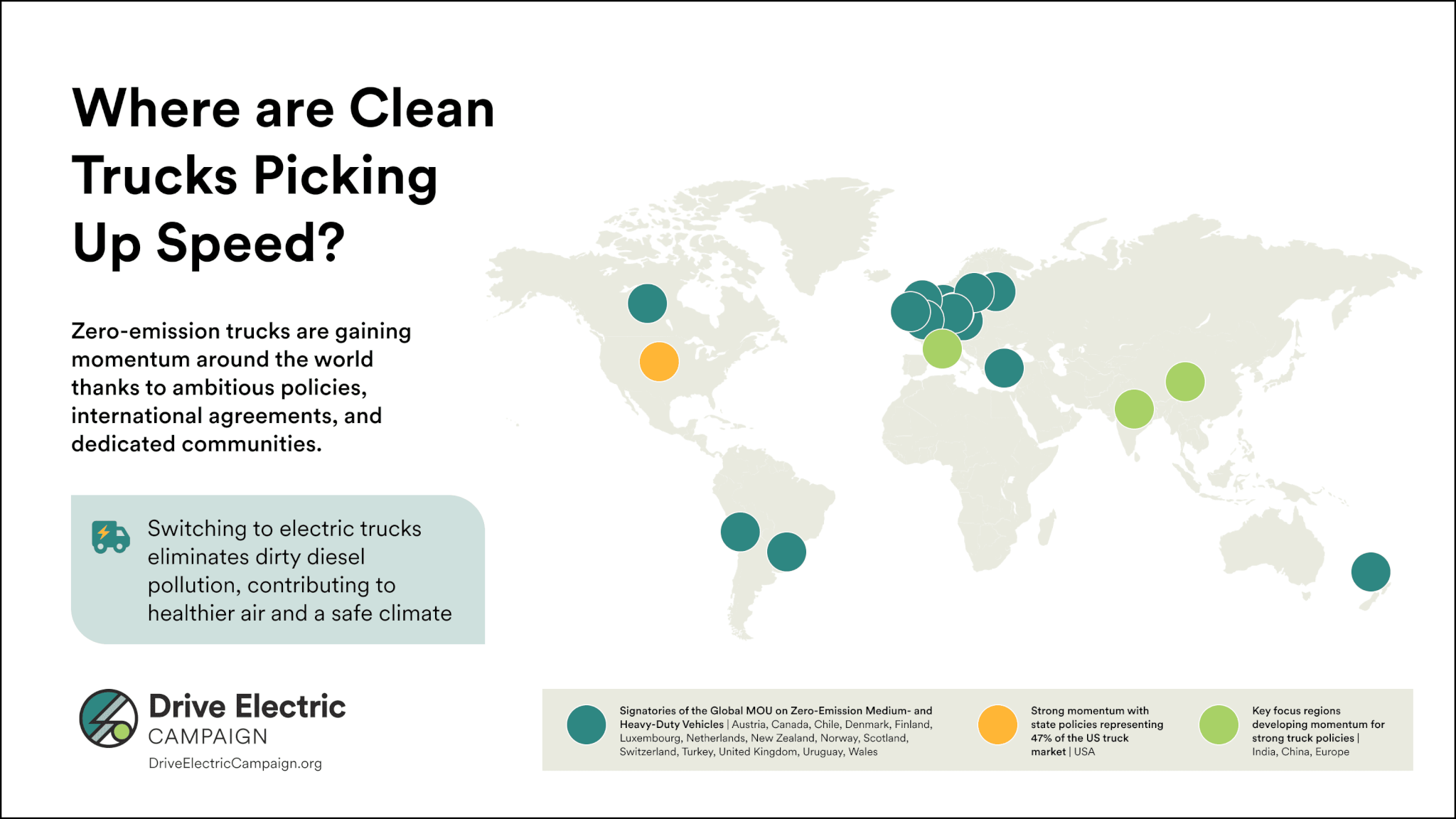 clean trucks map